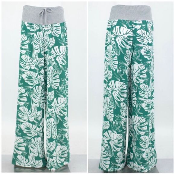 casa lee Pants - Wide Leg Wintergreen Beach Pants